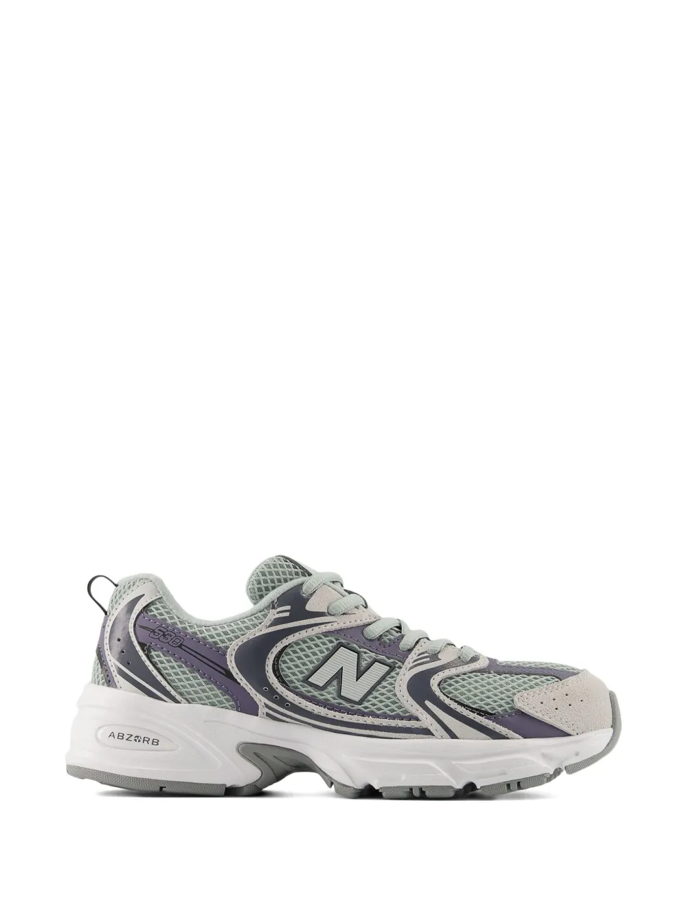 Кроссовки 530 из сетки на шнуровке New Balance Kids, зеленый — фото 2