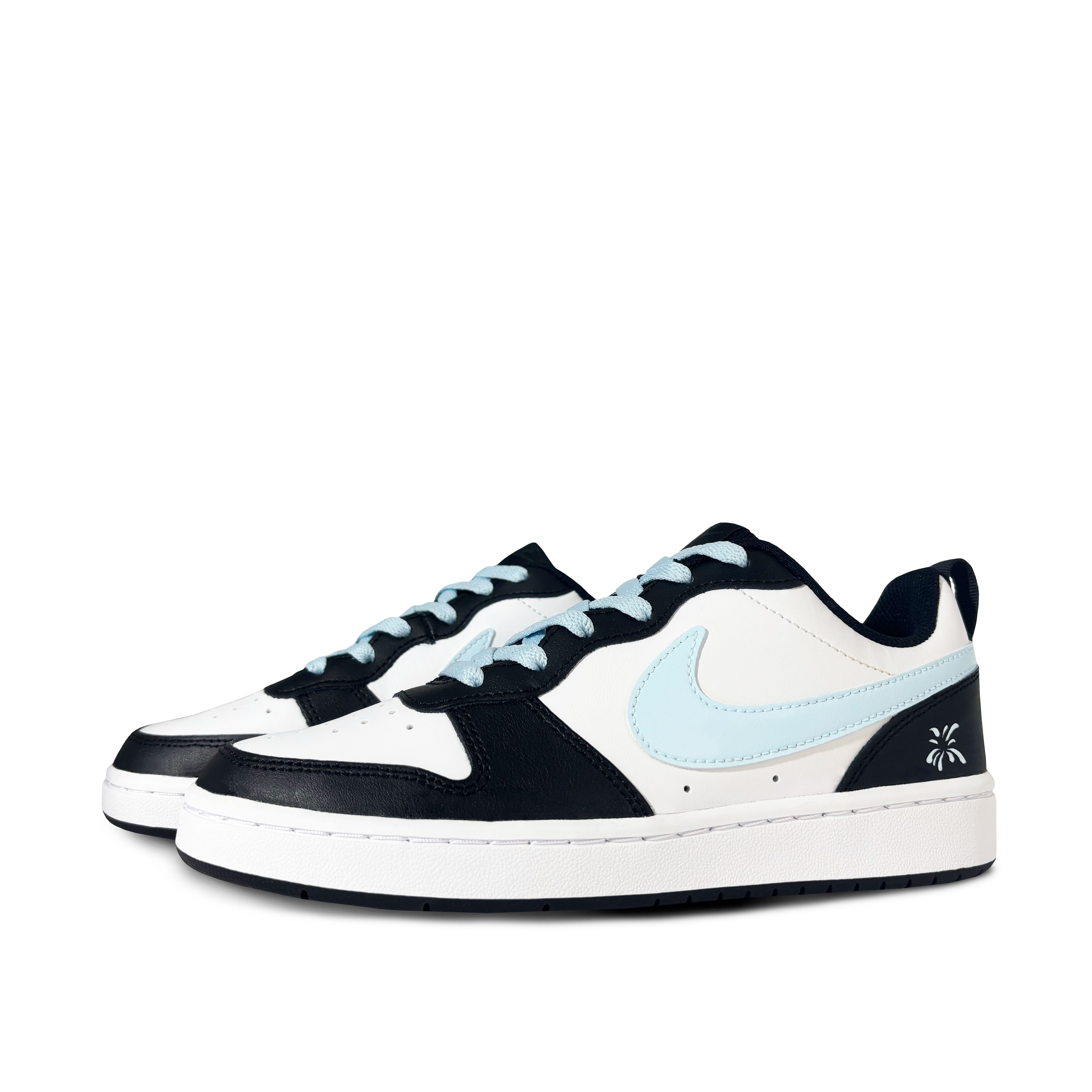 

Кроссовки Nike Court Borough Skateboarding Shoes Women's Low-top Black, цвет Romantic fireworks