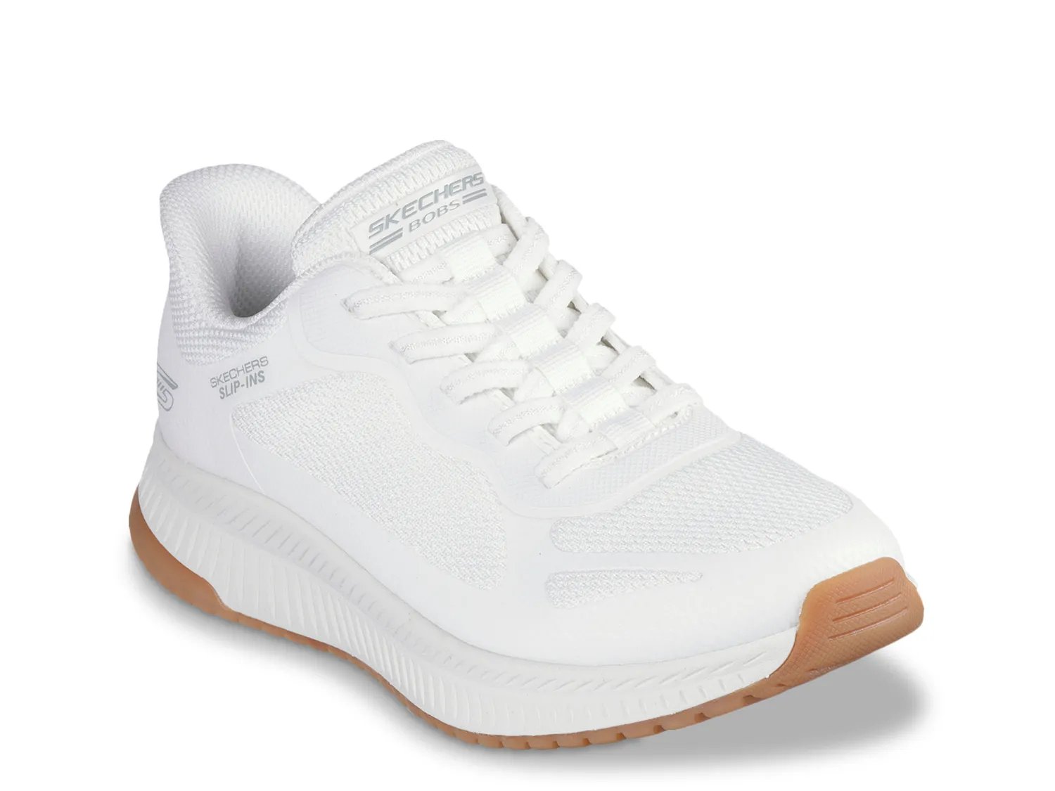 Кроссовки Skechers Hands Free Slip-Ins Bobs Squad 4 Staple Look Sneaker - Women's, белый