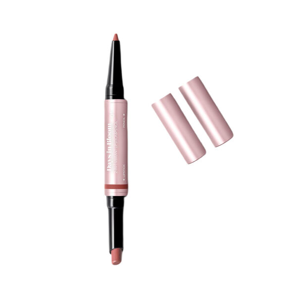 Помада и карандаш для губ с интенсивным сатиновым финишем 01 classic nude, 1 г Kiko Milano Days in bloom 2-in-1 vibrant lipstick&pencil — фото 2