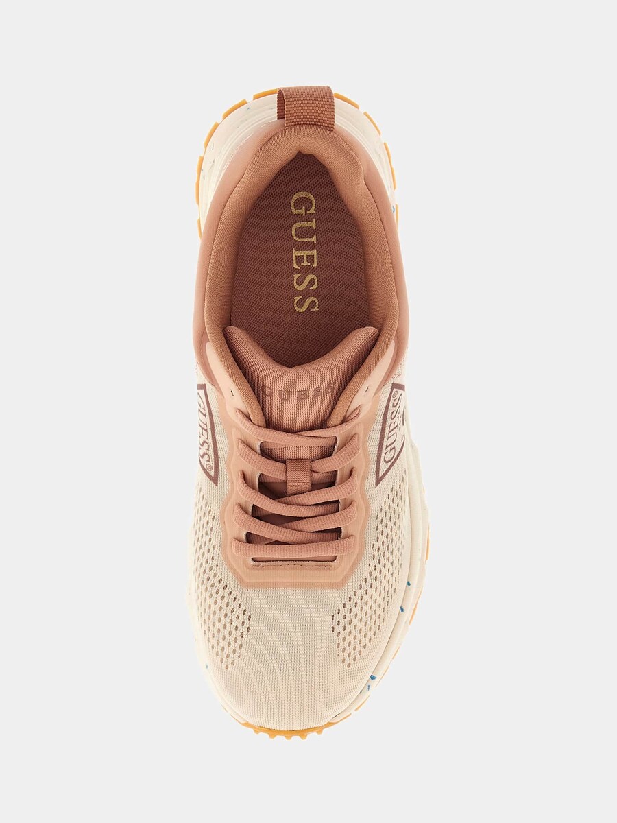Кроссовки GUESS Runit, бежевый — фото 4