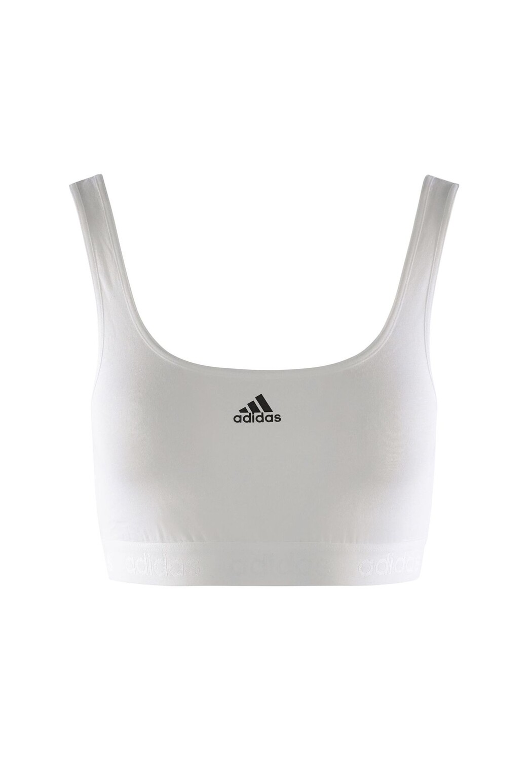 

Укороченный бюстгальтер-бюстье Adidas, белый