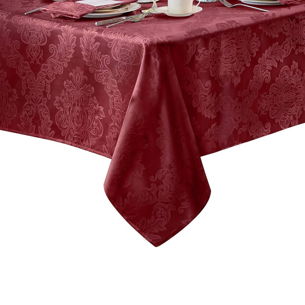 

Elrene Home Fashions Barcelona Жаккардовая дамасская прямоугольная скатерть, цвет Burgundy