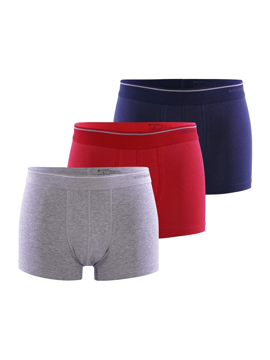 

Боксерские шорты Blackspade Tender Cotton, цвет Dark blue/mottled grey/Red