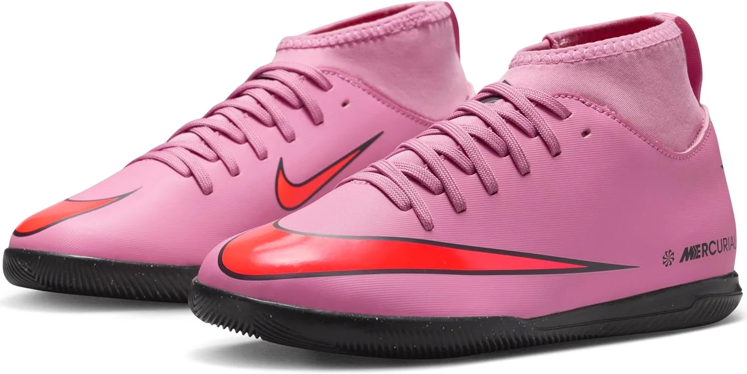 Детские футбольные бутсы Nike Unisex Kids Jr. Mercurial Superfly 10 Club IC High-Top для младших и старших школьников, Multicoloured — фото 2