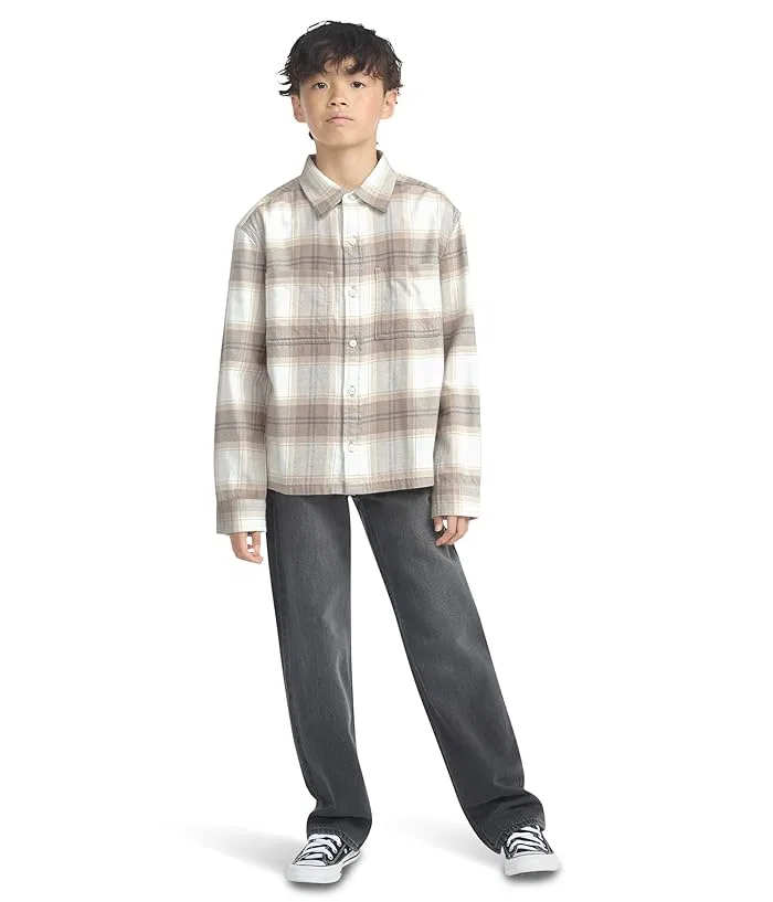 Рубашка фланелевая Traditional Flannel abercrombie kids, Jet Stream — фото 3