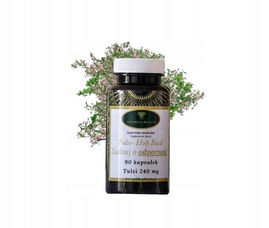 

Goldbrudherbs, Тулси, иммунитет/ковид/кашель/пазухи, 90 капсул. Inna