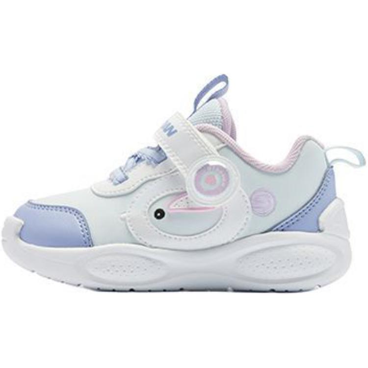 

QIAODAN Скользостойкие износостойкие низкие детские ботинки Blue Purple Infant And Toddler