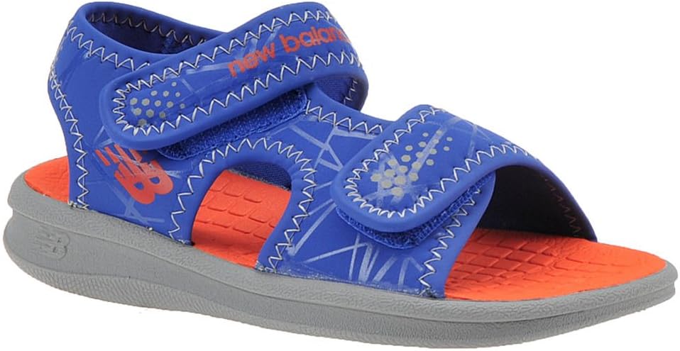 

Сандалии спортивные детские унисекс New Balance, синий/оранжевый/серый