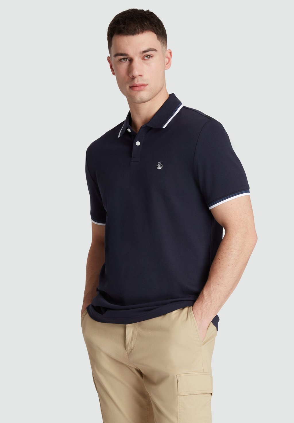 

Рубашка поло STICKER PETE TIPPED Original Penguin, темно-синий
