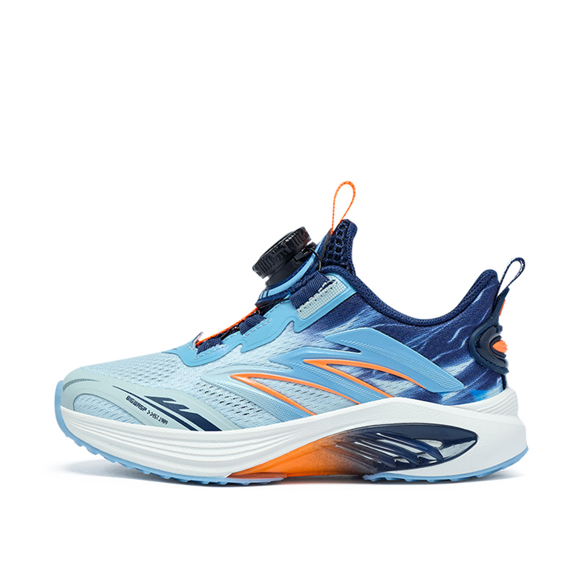 

Низкие детские кроссовки для бега с противоскользящим покрытием, износостойкие, дышащие, легкие, амортизирующие BIG WASP, синий