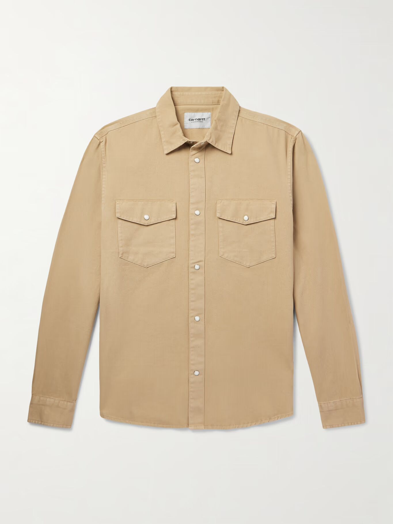 

Рубашка из хлопкового твила Santa Fe CARHARTT WIP, коричневый