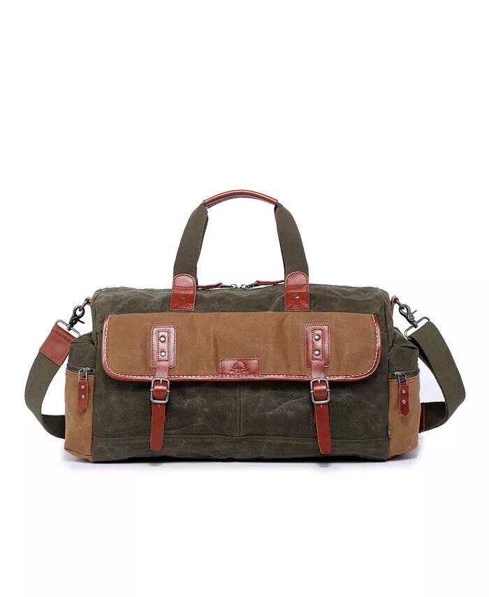 

Дорожная сумка из вощеного холста Stone Creek TSD BRAND, зеленый