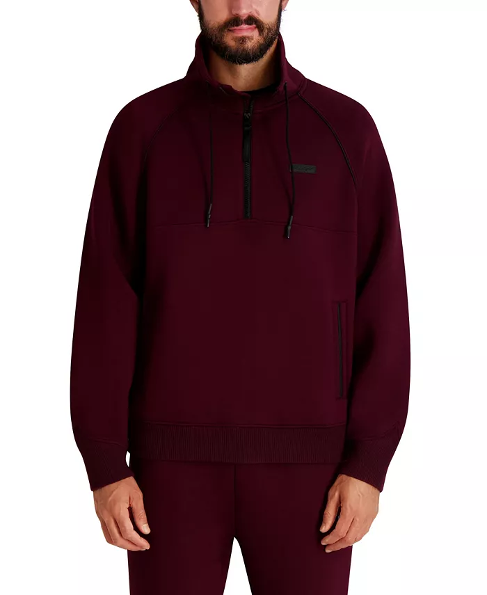 

Мужская толстовка с воротником стойка и молнией до половины Karl Lagerfeld Paris, фиолетовый