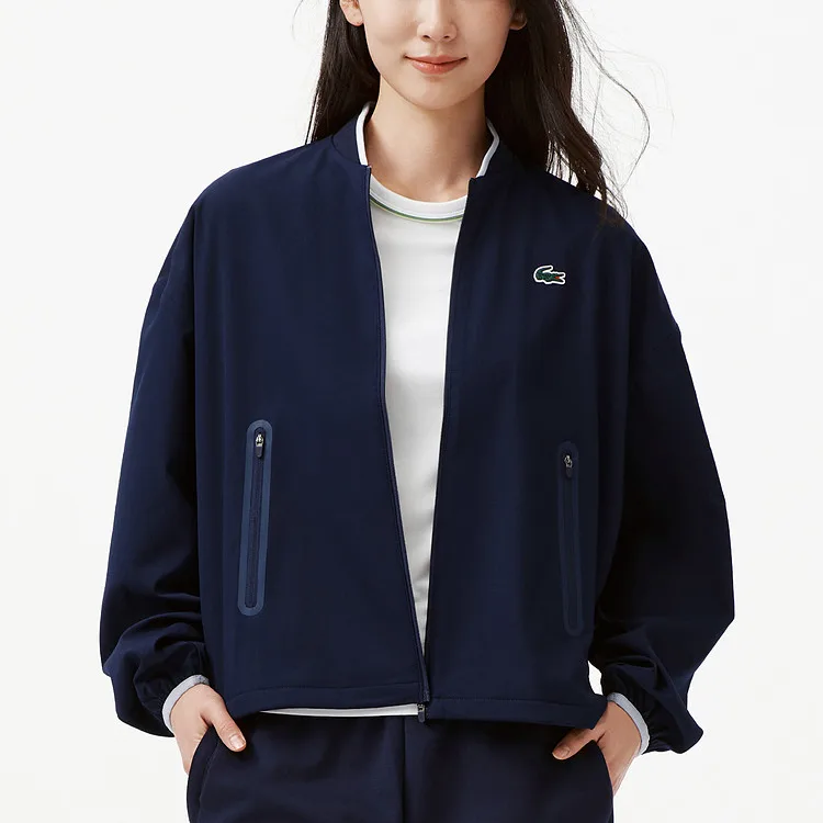 Женская куртка Lacoste, V-образный вырез, Navy Blue — фото 3
