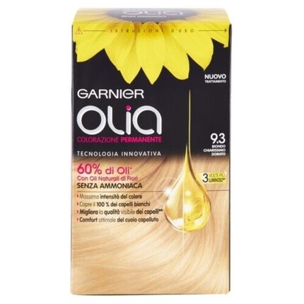 

Краска для волос без аммиака Olia N. 9.3 Золотой очень светлый блондин, Garnier