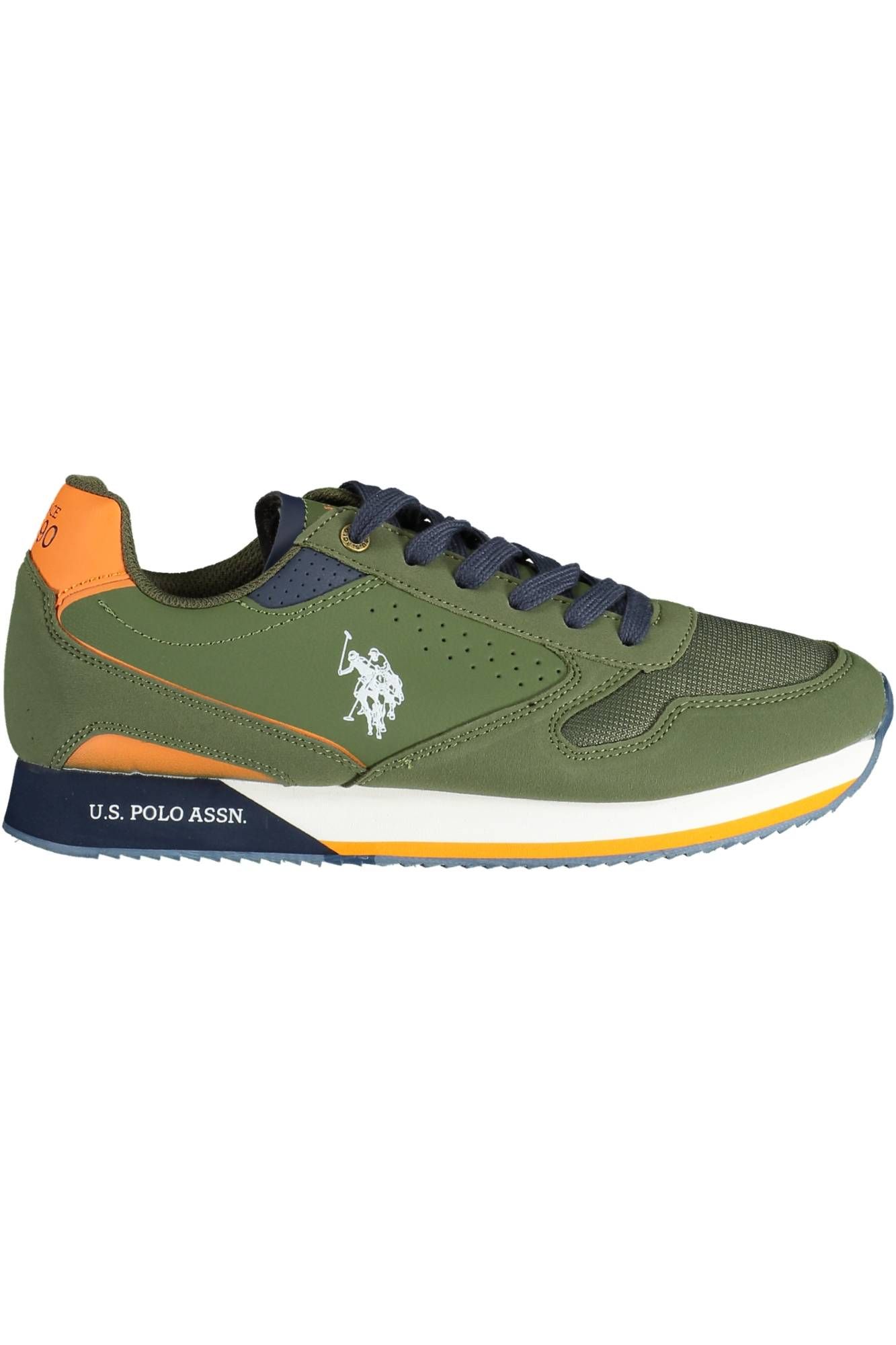 

Зеленые мужские кроссовки из полиэстера U.S. Polo Assn.