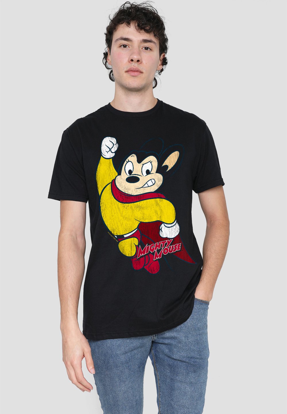 

Футболка с принтом MIGHTY MOUSE CLASSIC HERO Cotton Soul, черный
