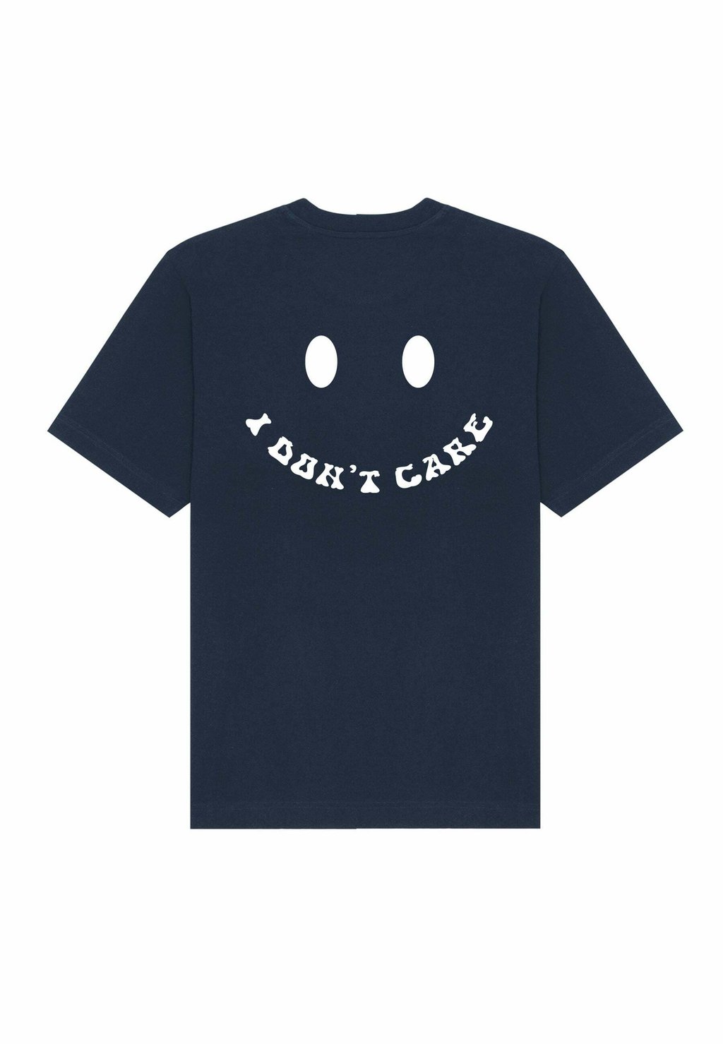 

Футболка с принтом I DONT CARE BACK PRINT HEAVYWEIGHT Mira Paris, темно-синий