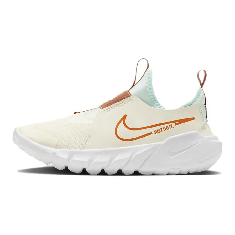 

Nike Детские кроссовки Flex Runner 2 с противоскользящей подошвой, устойчивые к износу, белые, коричневые, оранжевые