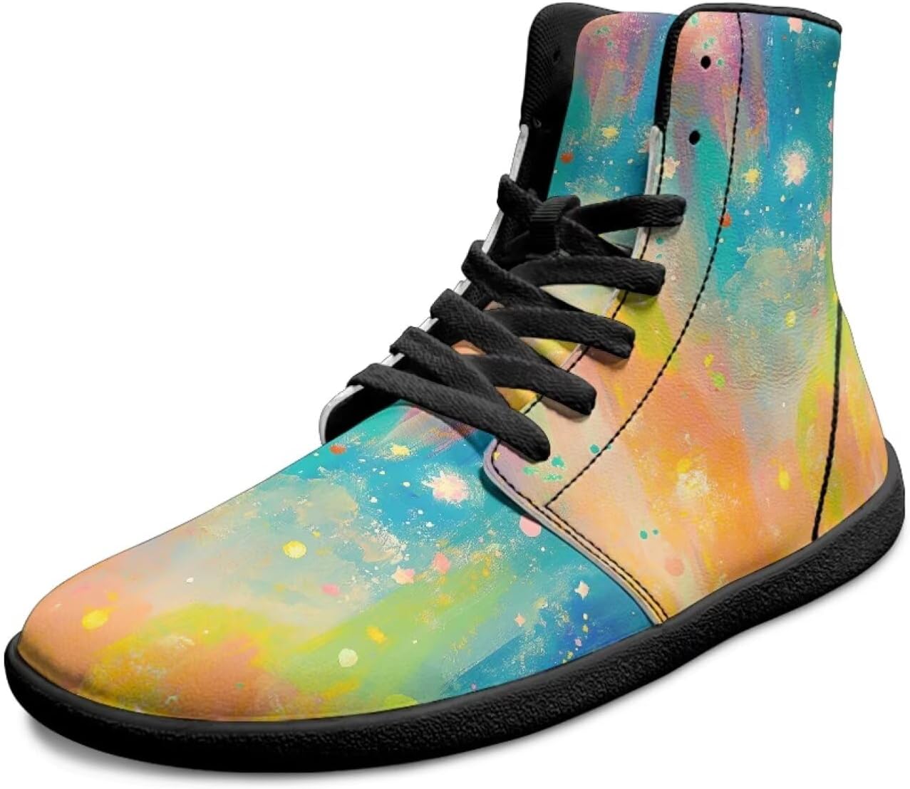 

Мужские широкие кроссовки Binienty для ходьбы, высокие минималистичные кеды с противоскользящим покрытием и нулевым перепадом высоты подошвы, спортивные кроссовки, размеры US 6-14, Color Gradient Swoon