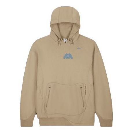 

Толстовка x off-white fleece hoodie 'khaki' Nike, хаки