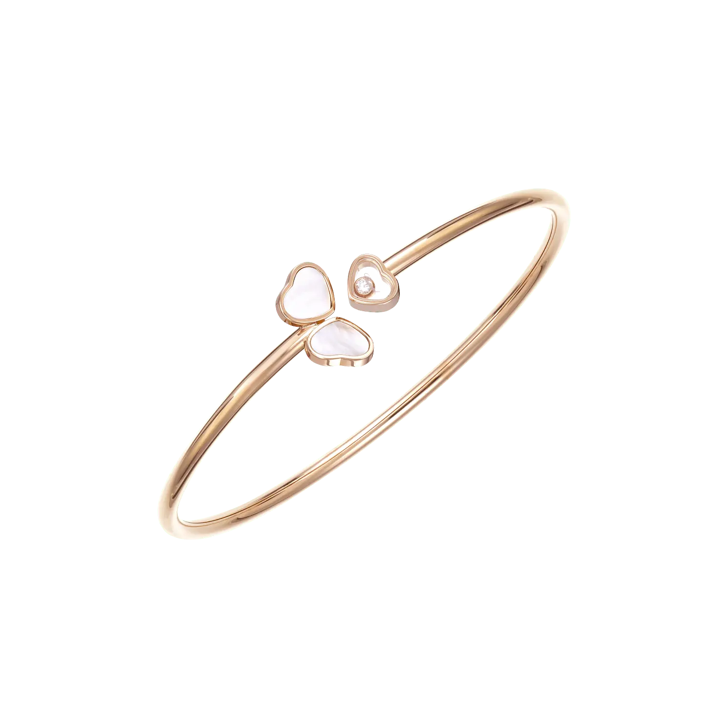 

Браслет Chopard Happy Hearts Wings - Браслет, розовое золото, бриллиант, перламутр