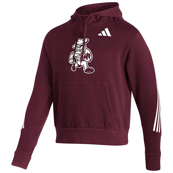 Мужской бордовый худи Texas A&M Aggies Ol' Sarge Adidas — фото 3