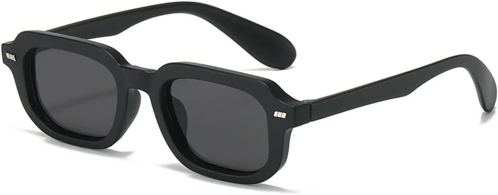 

Солнцезащитные очки с защитой от УФ-излучения UV400 | Маленькая оправа с заклепками | Линзы конфетных цветов для занятий спортом на открытом воздухе и вождения DSVIGF, Black Gray