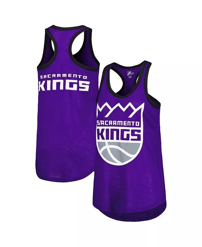 

Женская фиолетовая майка Sacramento Kings Showdown с круглым вырезом-борцовкой G-Iii 4Her By Carl Banks, фиолетовый