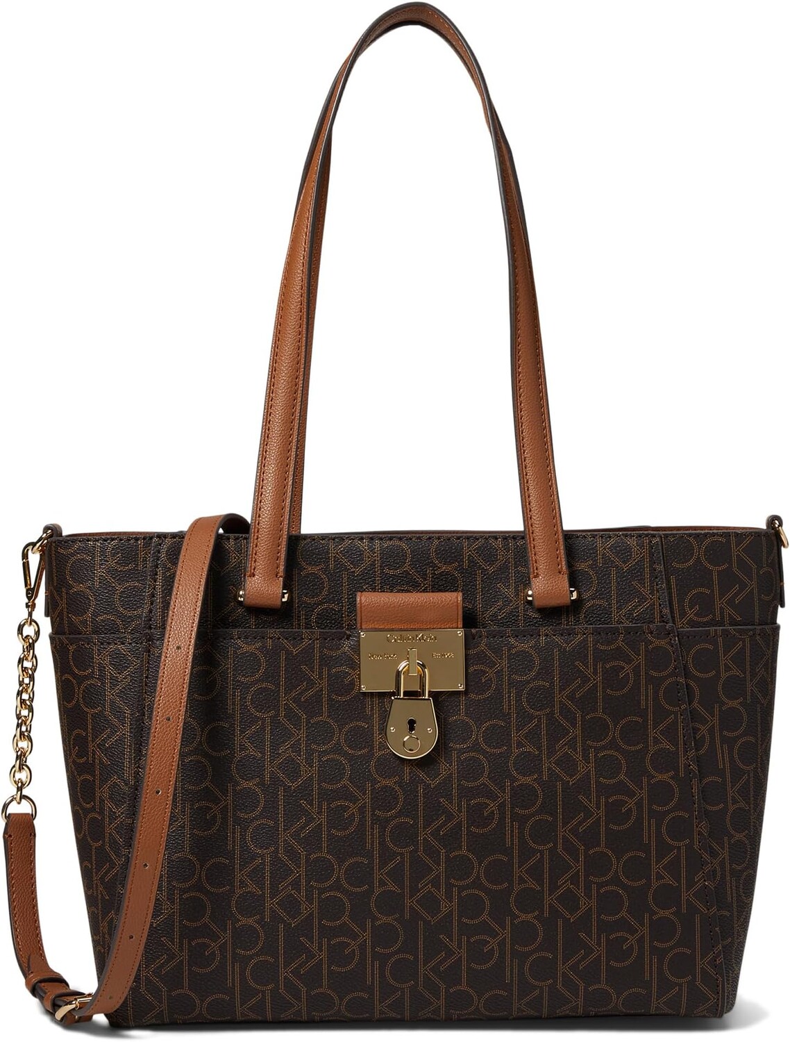 

Сумка-тоут Calvin Klein Camille Signature Tote, цвет Brown/Khaki/Caramel, Коричневый, Сумка-тоут Calvin Klein Camille Signature Tote, цвет Brown/Khaki/Caramel