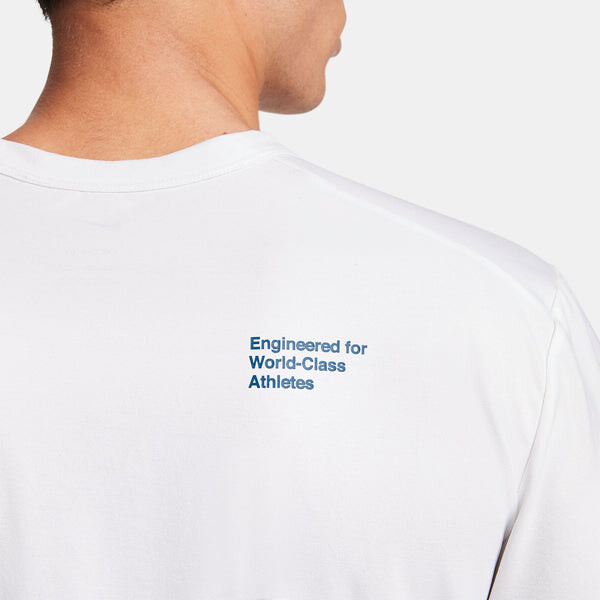 Футболка dri fit uv hyverse футболка Nike, белый — фото 4