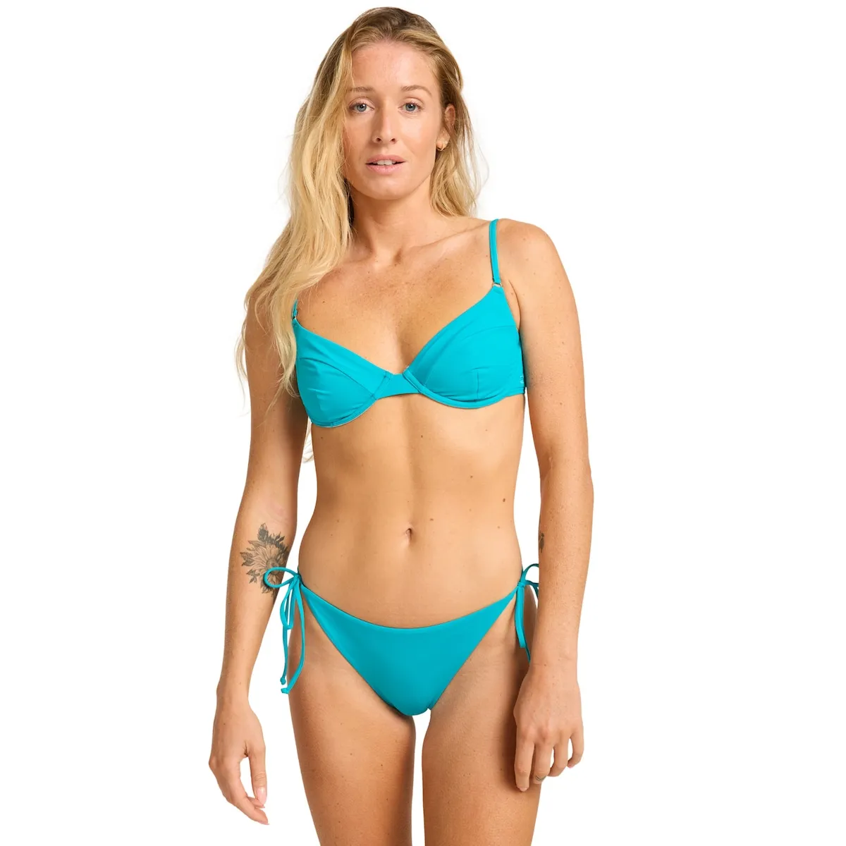 

Женские плавки-бикини Billabong Sol Searcher Tropic с завязками по бокам, синий