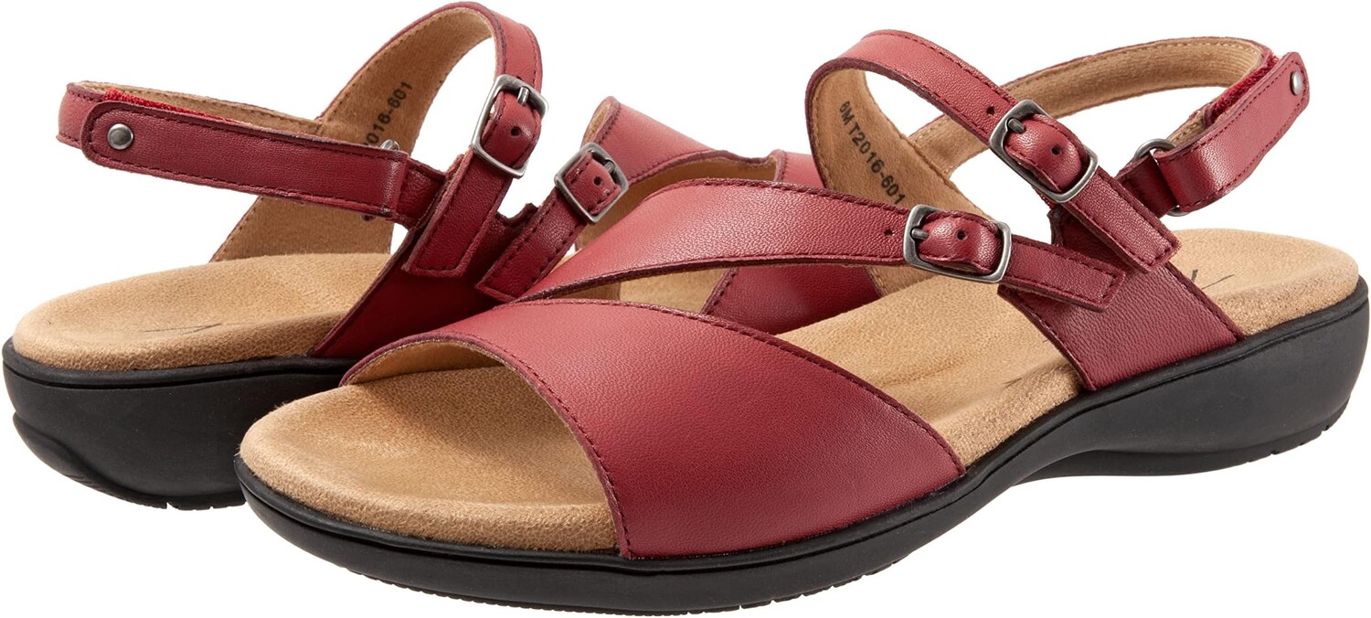

Сандалии Trotters Riva, цвет Dark Red