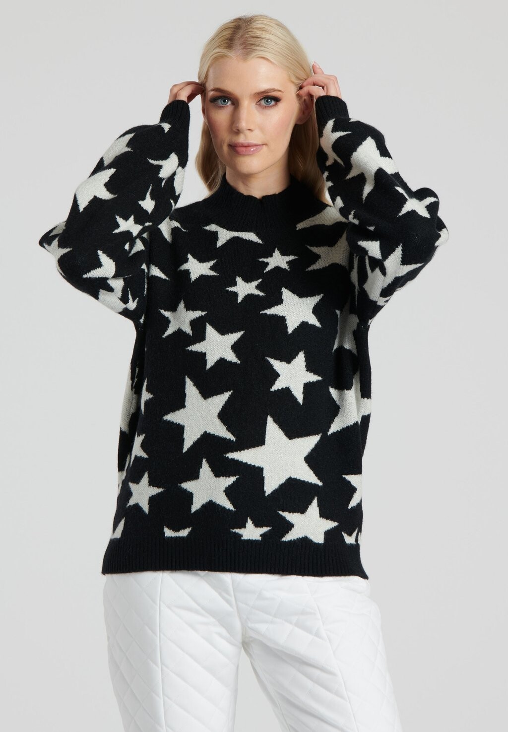 

Вязаный свитер SKI WEAR FUNNEL NECK KNIT South Beach, цвет black white