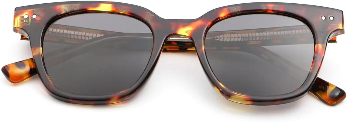 

Солнцезащитные очки в маленькой квадратной оправе, ретро-стиль, поляризованные, с дужками из ацетата CP, унисекс, очки для вождения weiyuchen, Leopard With Grey