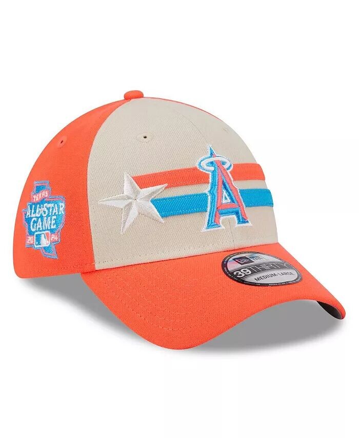 

Мужская кремовая кепка Los Angeles Angels 2024 MLB All-Star Game 39THIRTY Flex Hat New Era, бежевый