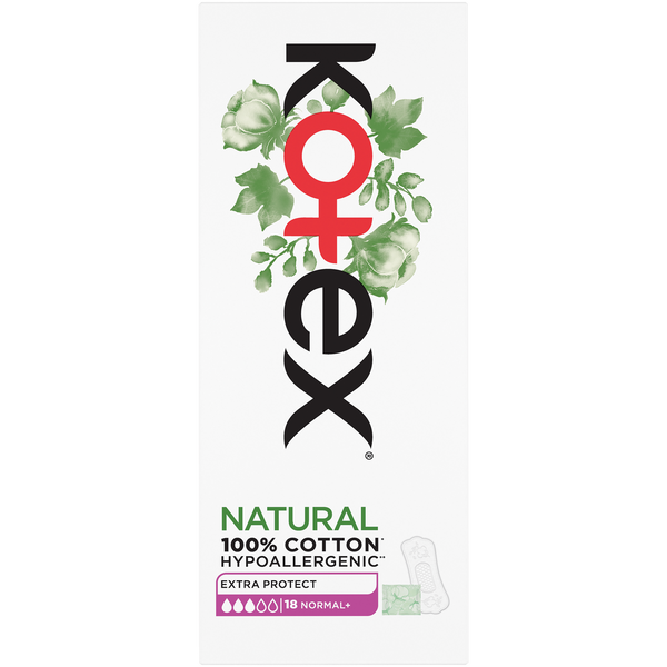 

Обычные гигиенические прокладки, 18 шт./1 упаковка. Kotex Liners ex protect