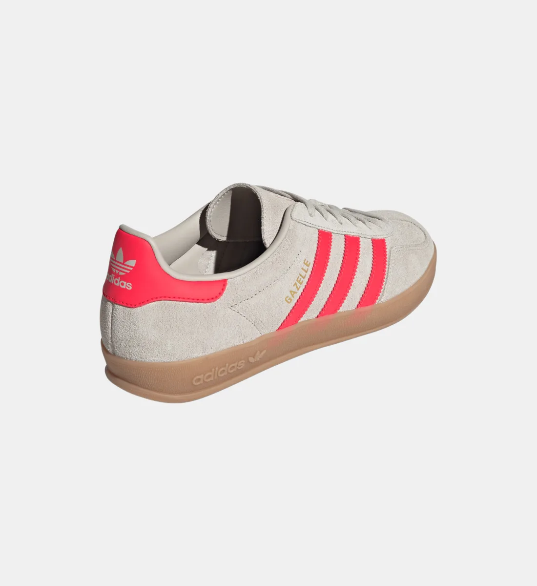 Кожаные низкие кроссовки Gazelle Indoor Adidas Originals, бежевый — фото 3