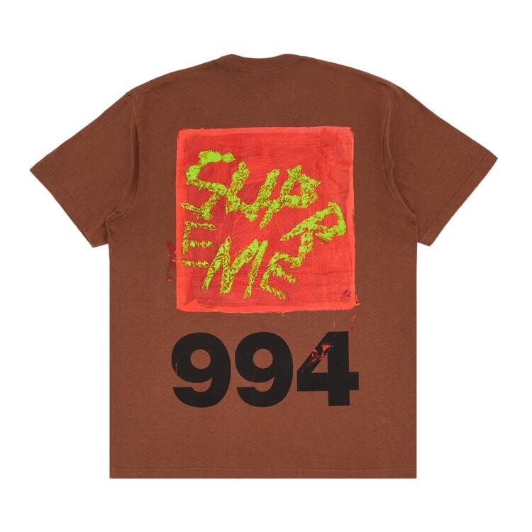 

Футболка Supreme Paint Tee, коричневый
