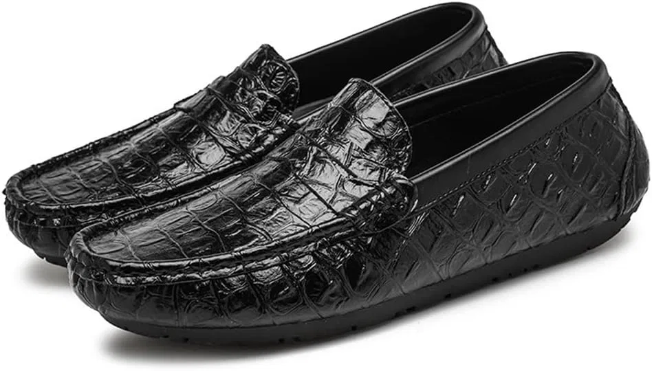 Лоферы с имитацией крокодиловой кожи, Black SayfuR