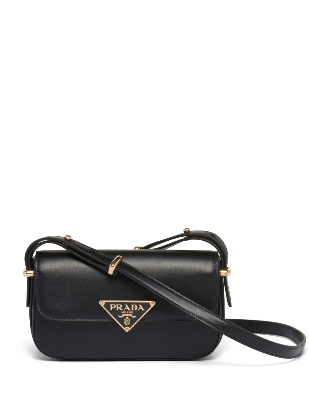 

Сумка на плечо с логотипом Prada, черный