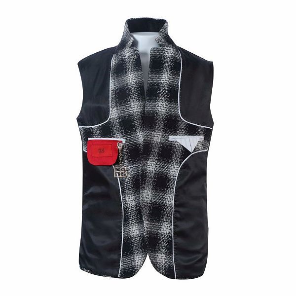 Блейзер для мальчиков slim fit в клетку Elie Balleh, Black — фото 3
