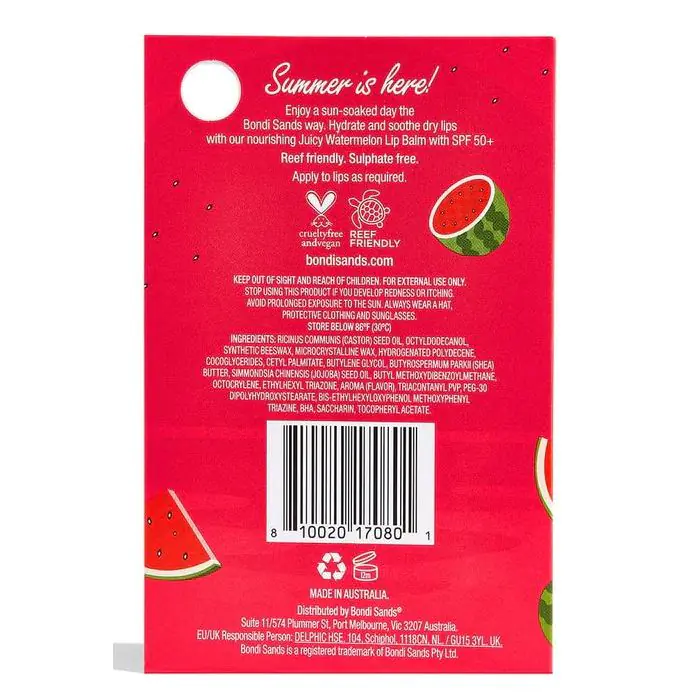 

Набор косметики Bálsamo Labial Sandía SPF50+ Bondi Sands, Sandía