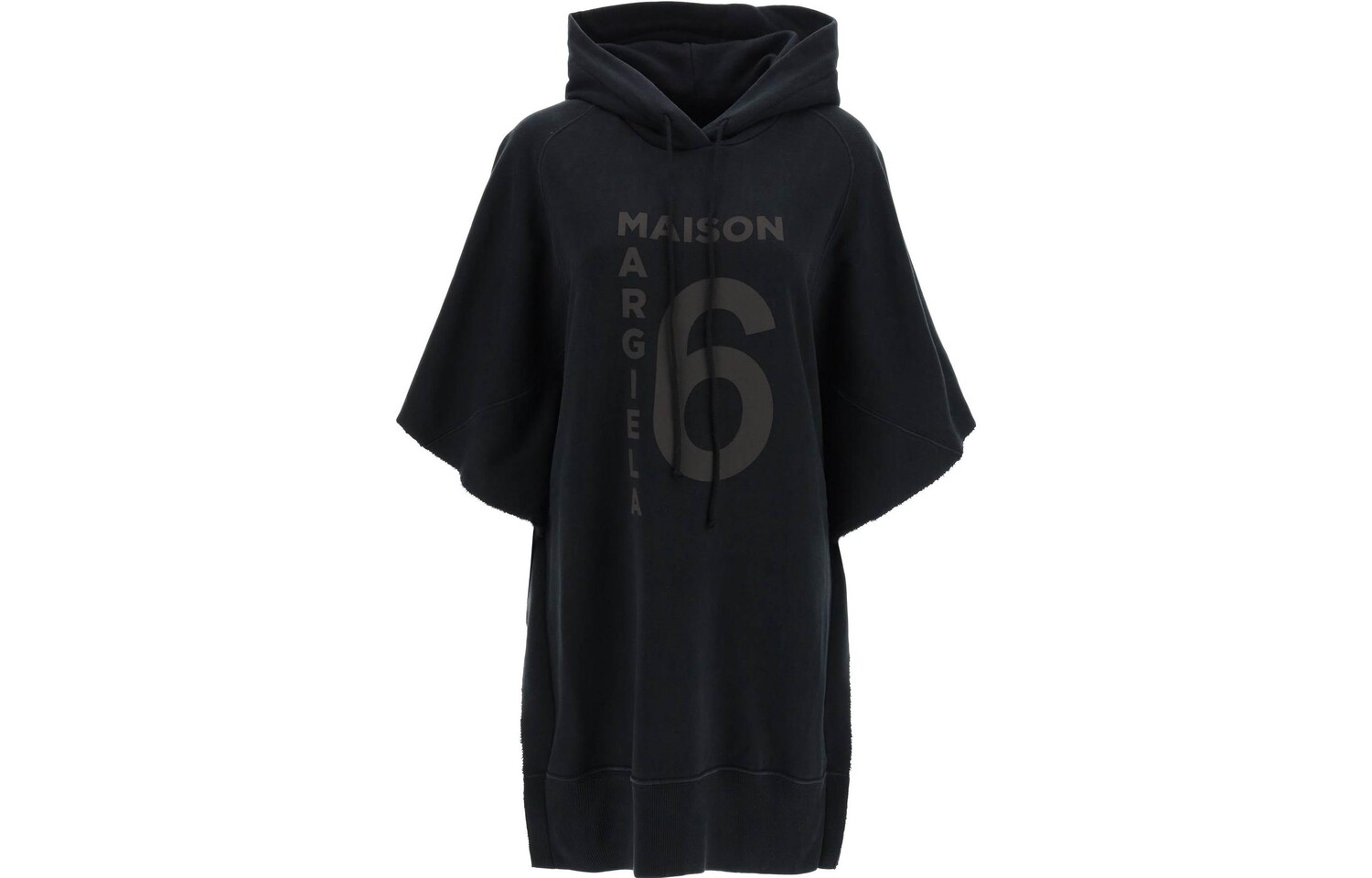 

Платье с короткими рукавами женское черное Mm6 Maison Margiela