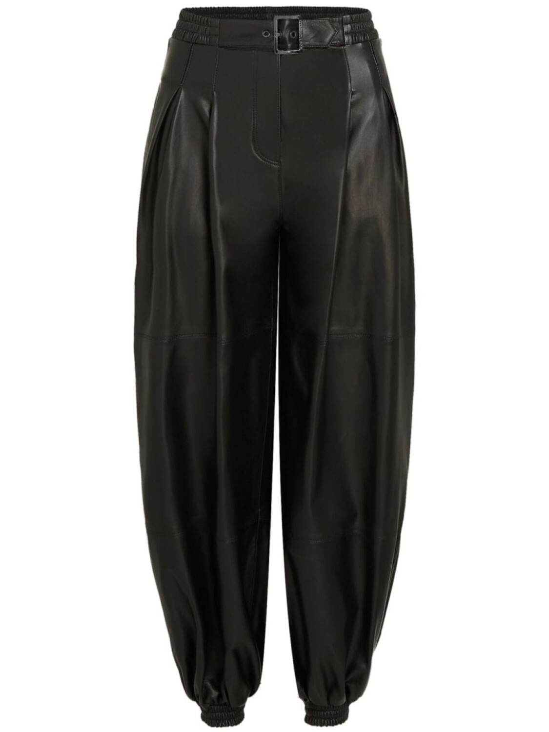 

Karl Lagerfeld кожаные брюки KL Studio Voluminous, черный