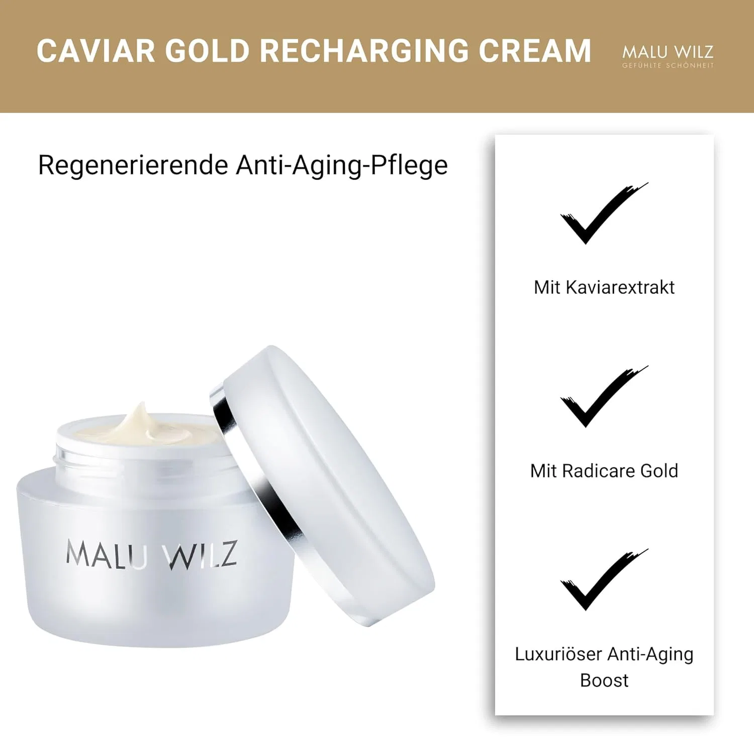 Женский восстанавливающий крем «Caviar Gold Recharging Cream» от Malu Wilz Malu Wilz — фото 3