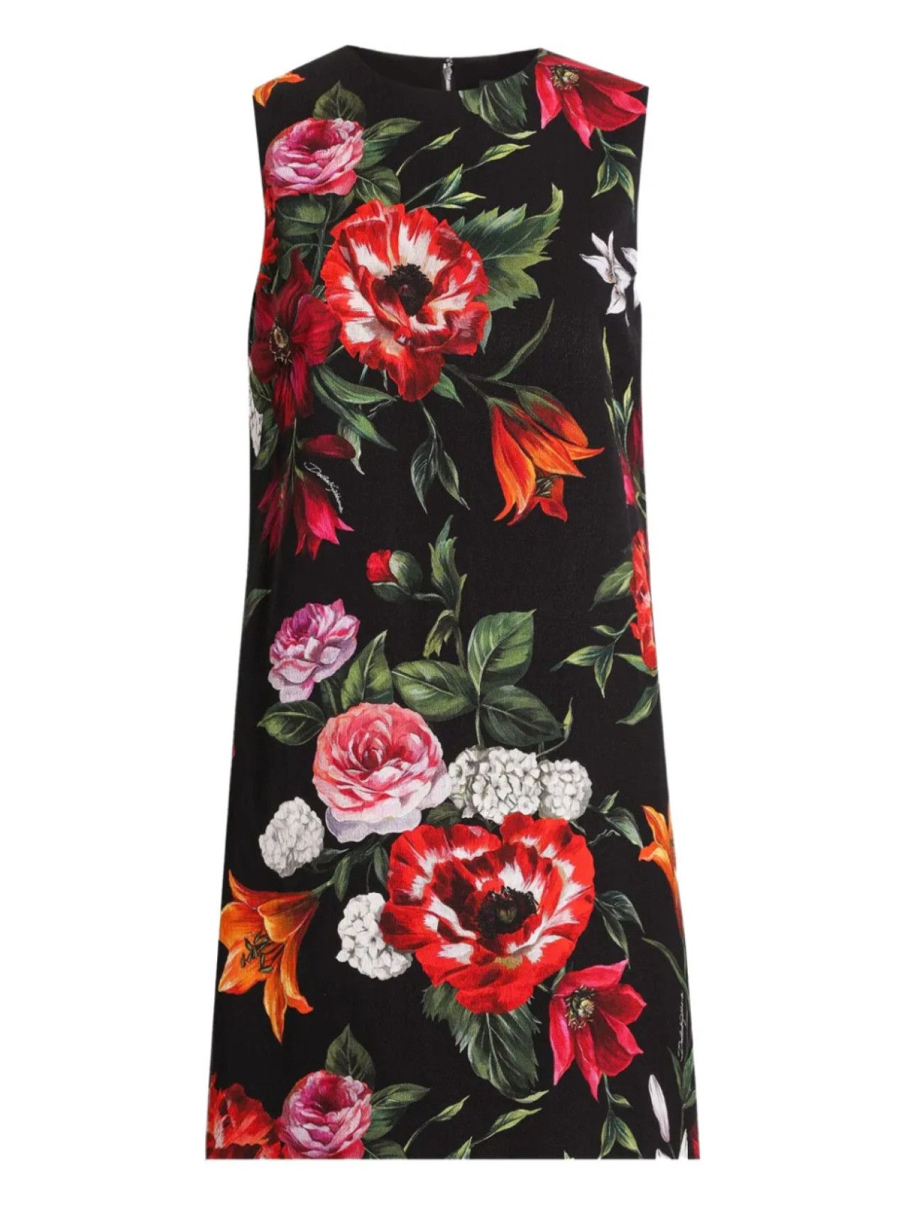 

Dolce & Gabbana платье мини с цветочным принтом, черный