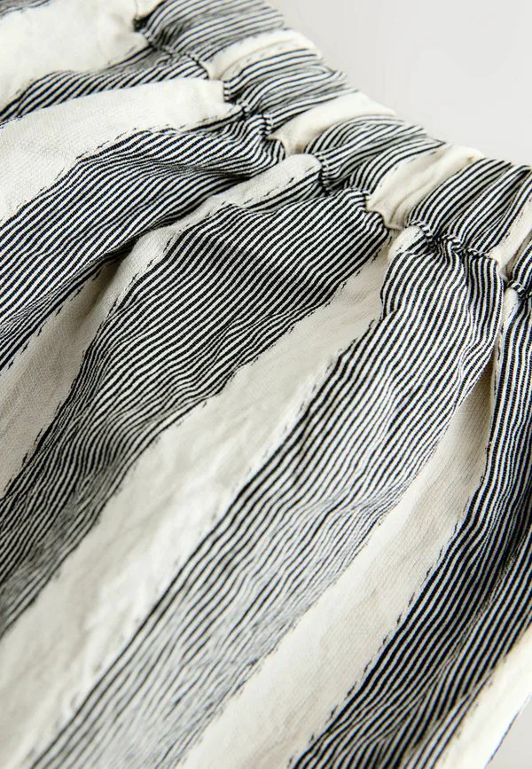 Брюки прямого кроя с широкими штанинами Next, Monochrome Stripe — фото 2