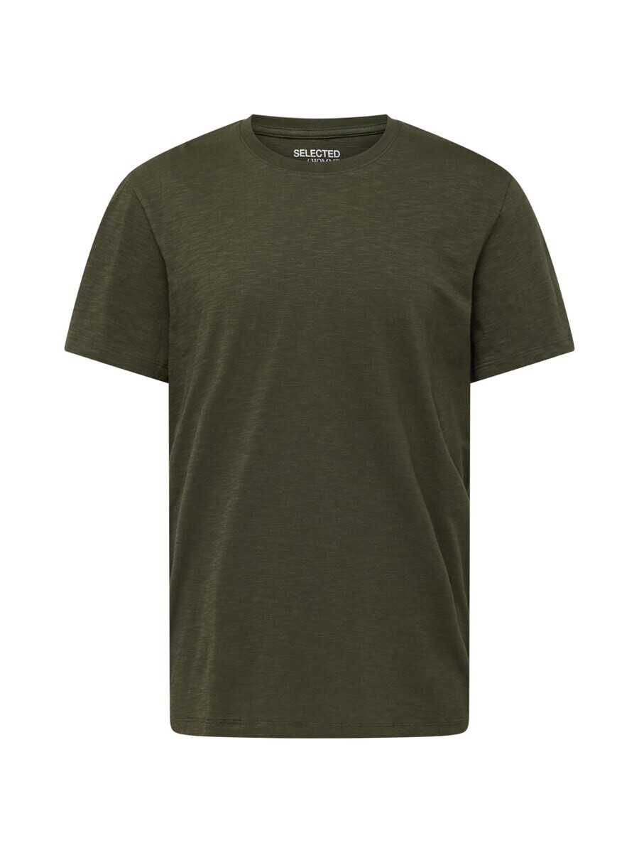 

Классическая футболка SELECTED HOMME Shirt SLHASPEN, оливковый